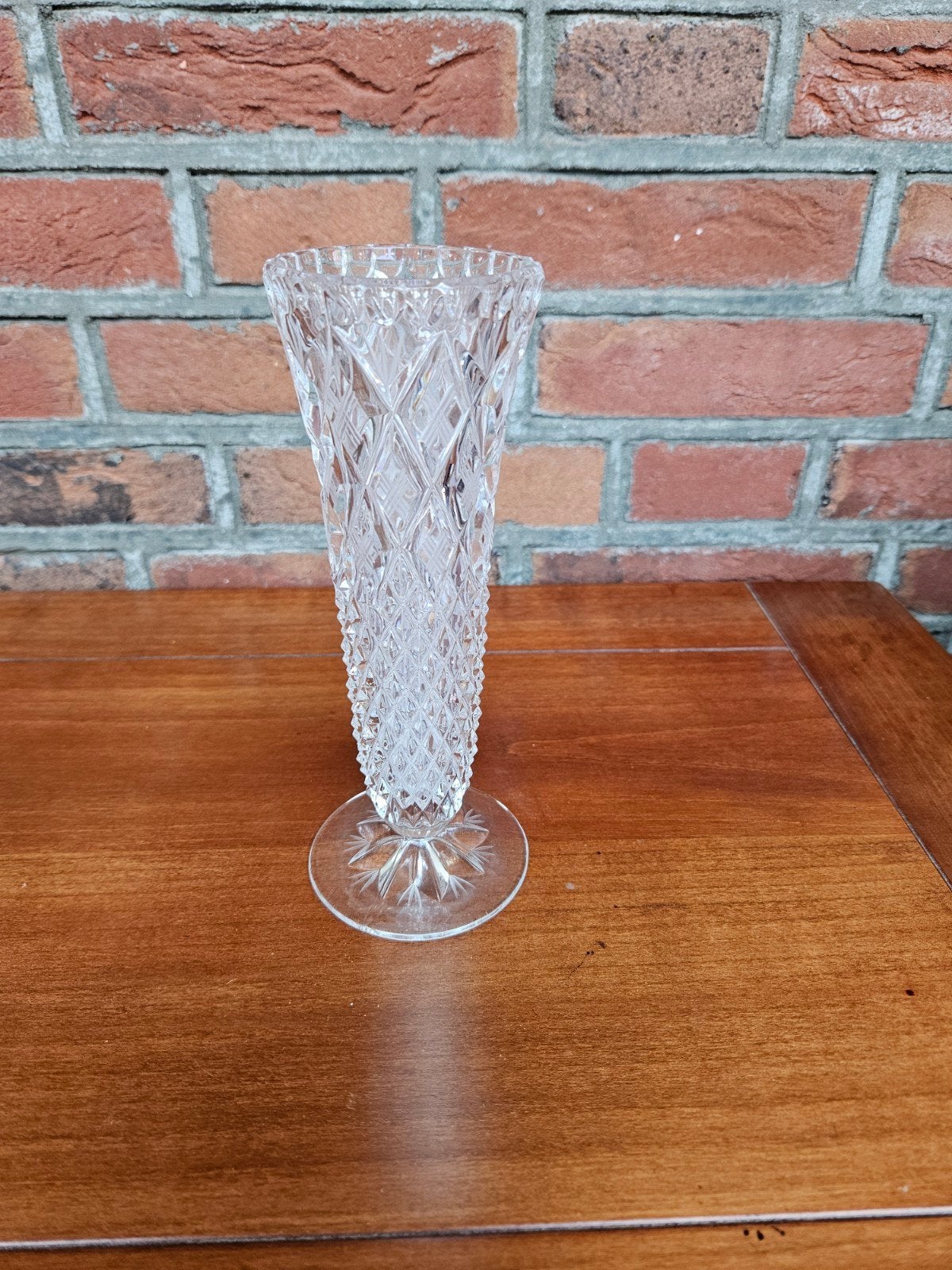 Elegante geslepen kristallen vaas, Antiek en Kunst, Ophalen of Verzenden