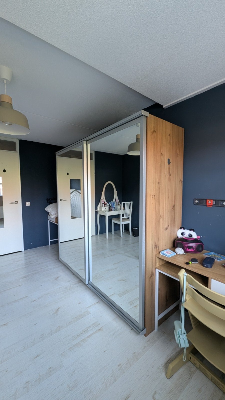 Kledingkast met schuifdeuren, Huis en Inrichting, Ophalen, Gebruikt, 200 cm of meer, 200 cm of meer