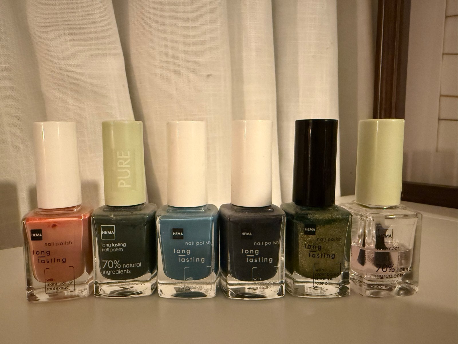 Hema Long Lasting Nagellak Set (7 stuks), Gebruikt, Overige kleuren, Ophalen of Verzenden, Handen en Nagels