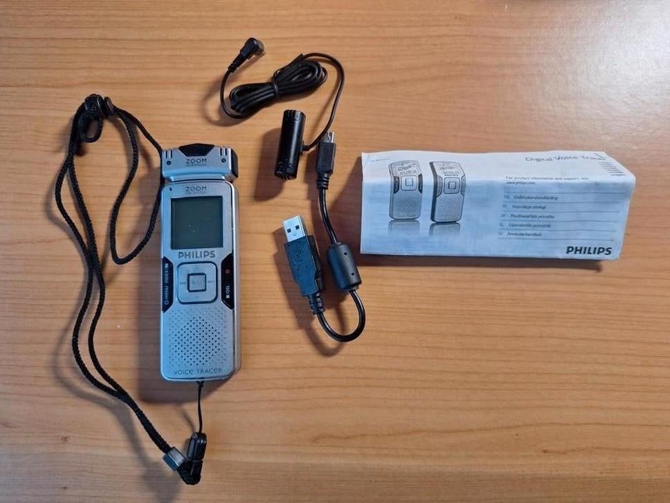 Philips digitale voicerecorder, Ophalen of Verzenden, Zo goed als nieuw