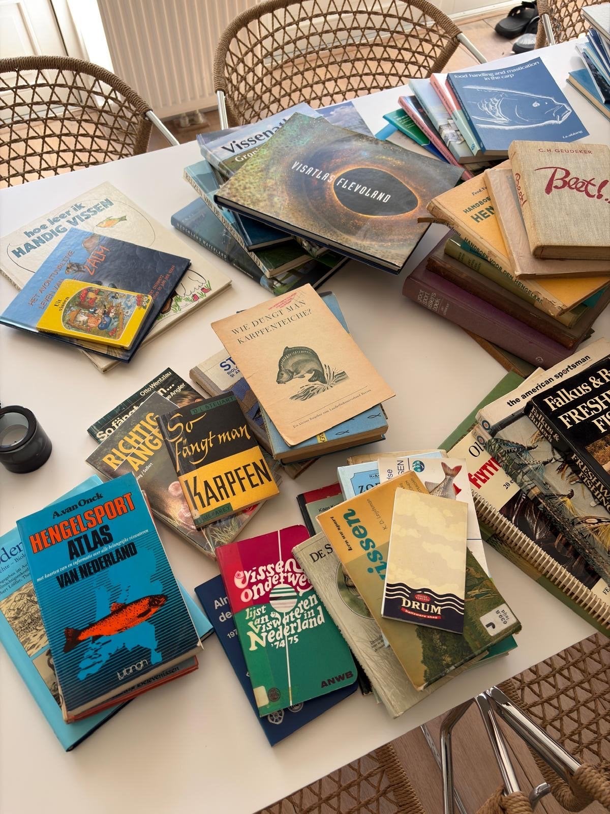 Grote collectie visboeken - Hengelsport boeken, Ophalen, Gelezen, Watersport en Hengelsport