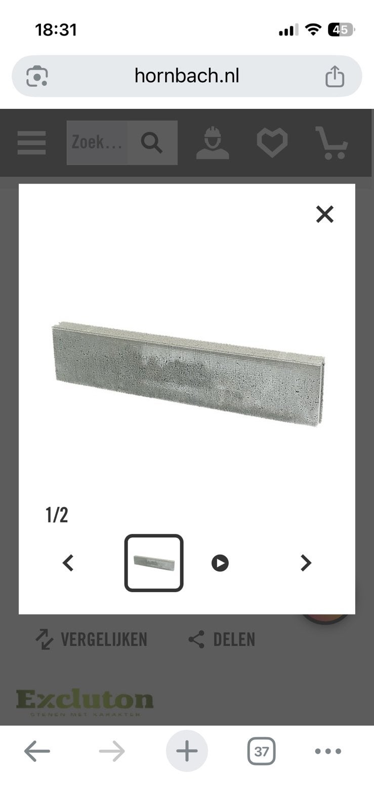 Nieuwe  opsluitban 20 x 8 x 100 gratis, Ophalen of Verzenden, Nieuw, 100 tot 150 cm, Plinten