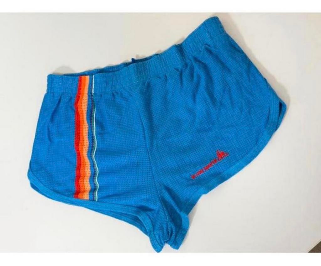 Vintage Le Coq Sportif mesh shorts dames sportbroek broekje, Blauw, Ophalen of Verzenden, Zo goed als nieuw, H