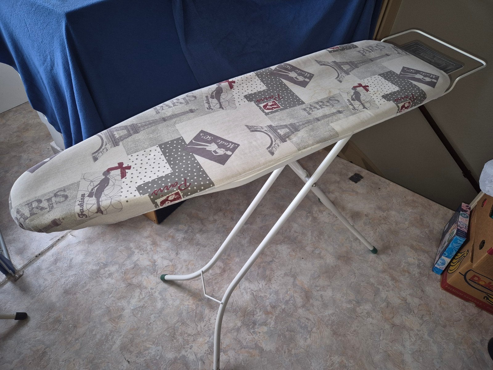 Brabantia Strijkplank met Parijs-thema hoes, Witgoed en Apparatuur, Strijkijzers en Strijkplanken, Ophalen, Gebruikt