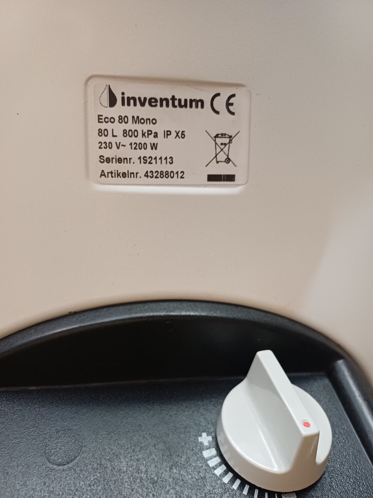 Inventum Boiler EDR 80 - Gebruikt, Ophalen, Gebruikt, 20 tot 100 liter, Boiler