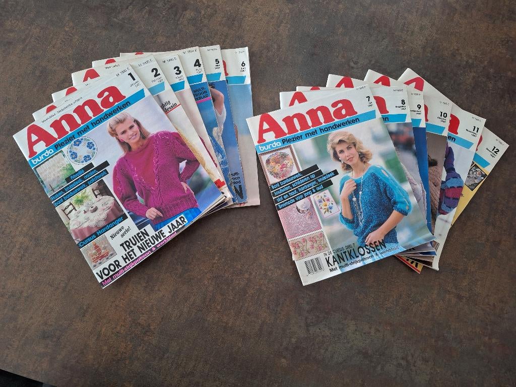 Anna Burda plezier met handwerken jaargang 1987, Boeken, Breien en Haken, Burda, Ophalen of Verzenden, Zo goed als nieuw