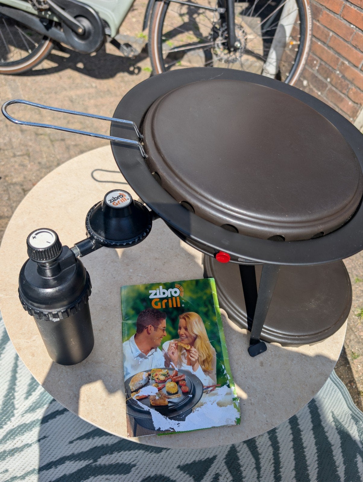 Zibro Gasgrill - Draagbare BBQ met diverse kookopties, Ophalen of Verzenden, Gebruikt