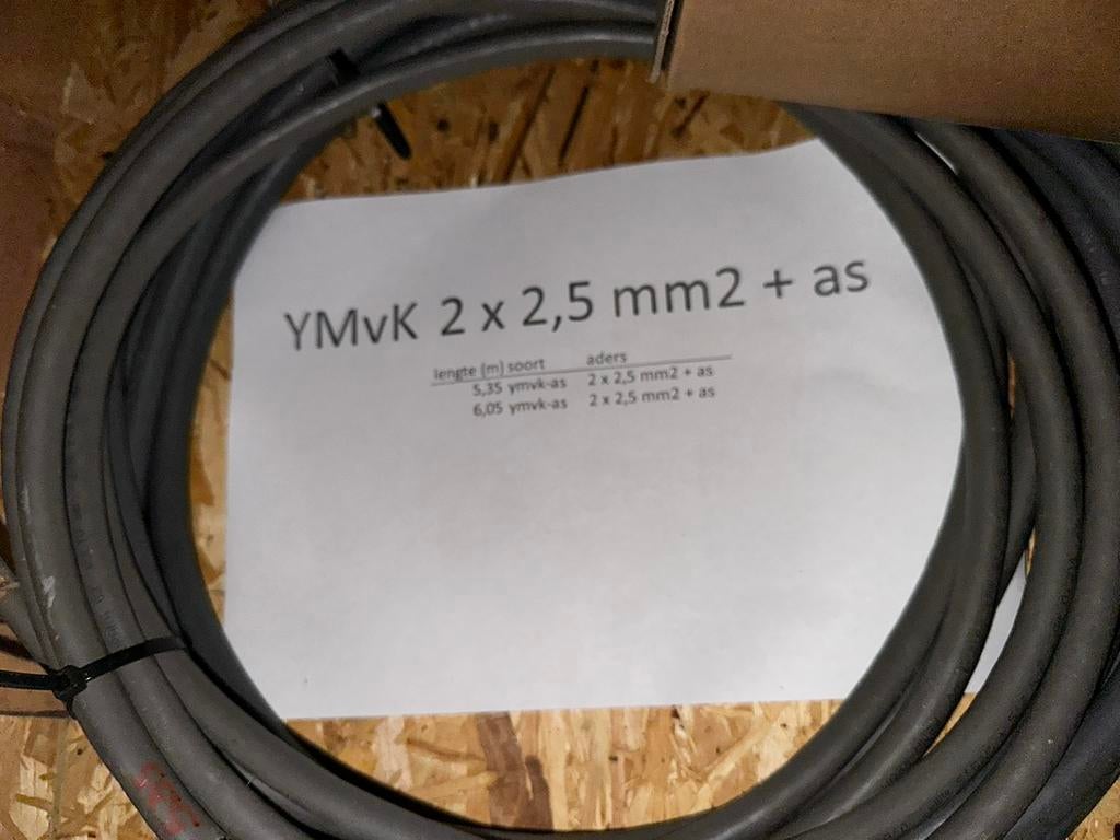YMvK kabel met aardscherm, Ophalen of Verzenden, Zo goed als nieuw, Minder dan 2 meter