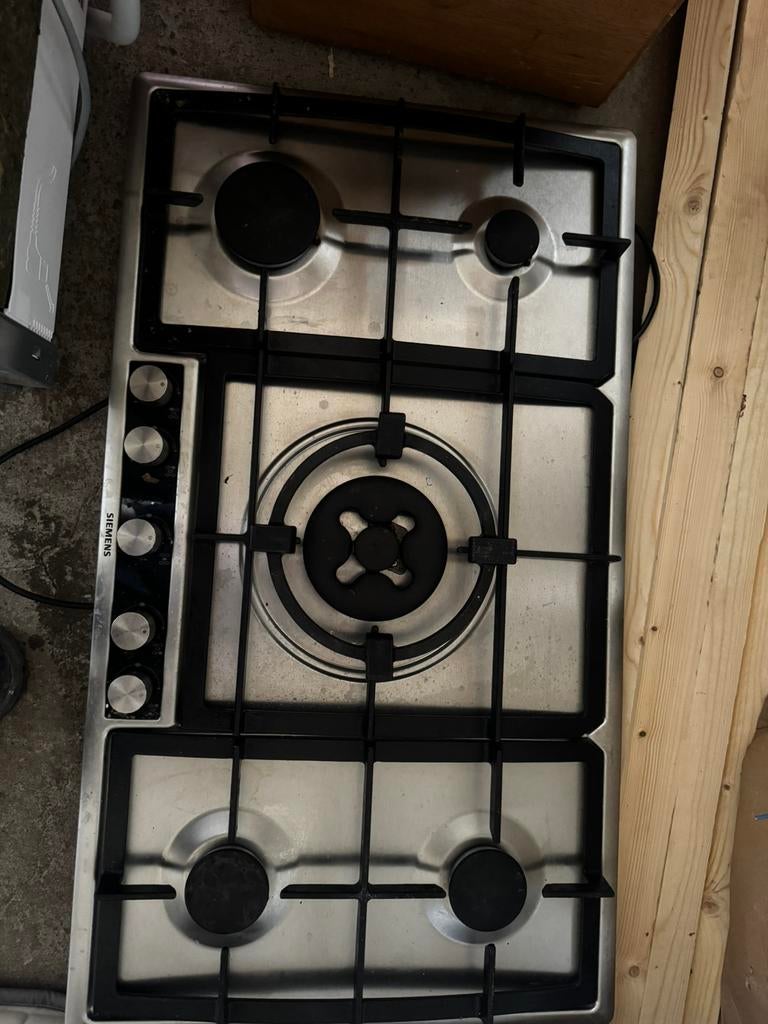Siemens gas kookplaat inbouw maat min 85 bij 48 cm, Witgoed en Apparatuur, Kookplaten, Zo goed als nieuw, Inbouw, Gas, 4 kookzones