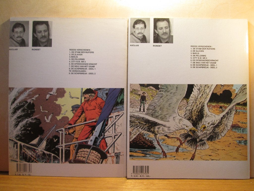 Simon van de Rivier 8 + 9 - Schipbreuk 1 + 2 (SC), Boeken, Meerdere stripboeken, Ophalen of Verzenden, Zo goed als nieuw, Claude Auclair