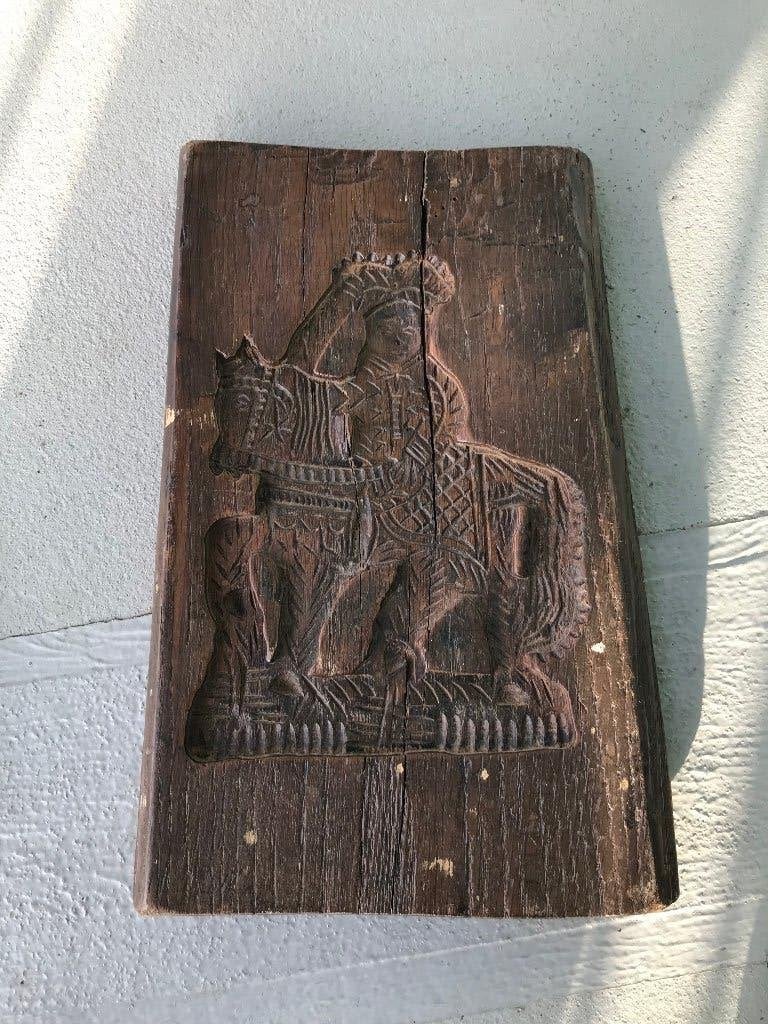 koek speculaas bakkers plank ruiter te paard sinterklaas, Antiek en Kunst, Ophalen of Verzenden