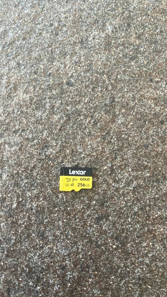 LEXAR PROFESSIONAL GOLD 256GB MICRO SDXC KAART UHS-II 280MB, Ophalen of Verzenden, Zo goed als nieuw
