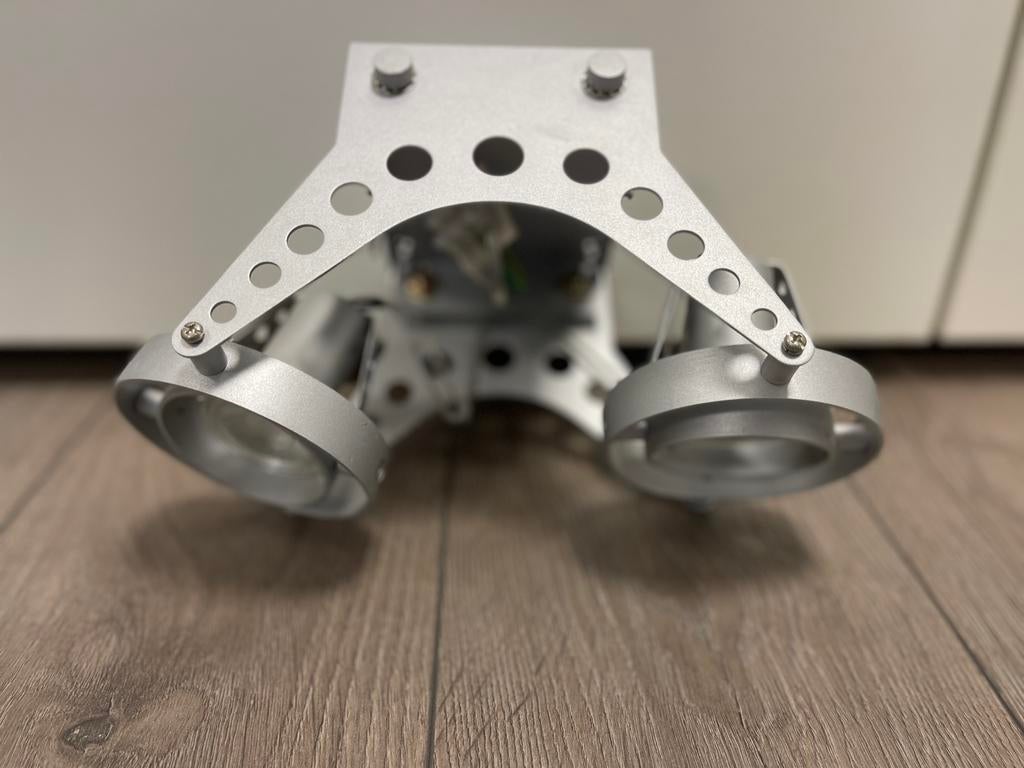 Mooie industriële spots, Huis en Inrichting, Lampen | Spots, Metaal of Aluminium, Ophalen of Verzenden, Zo goed als nieuw, Industrieel