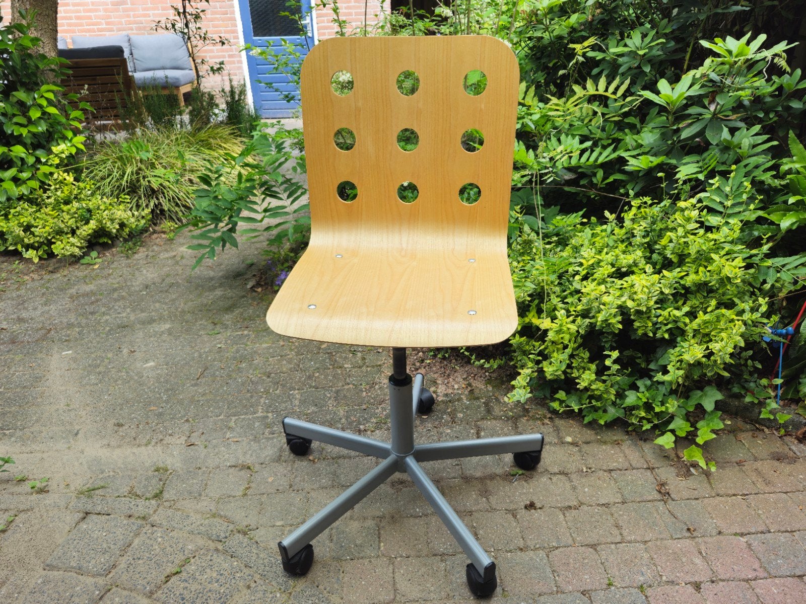 IKEA Jules bureaustoel - Houten zitting en rugleuning, Huis en Inrichting, Bureaustoelen, Ophalen of Verzenden, Gebruikt, Overige kleuren