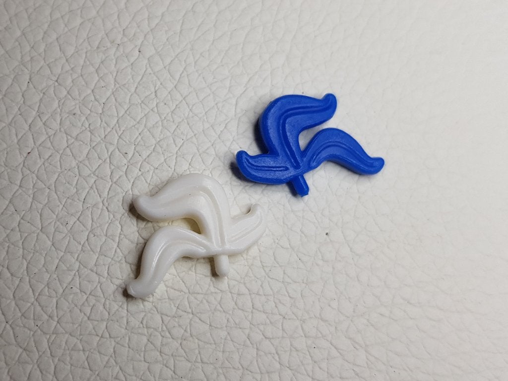 2x Blauw en Witte Veer - Minifiguur Ridder voor Castle Lego, Ophalen of Verzenden, Nieuw