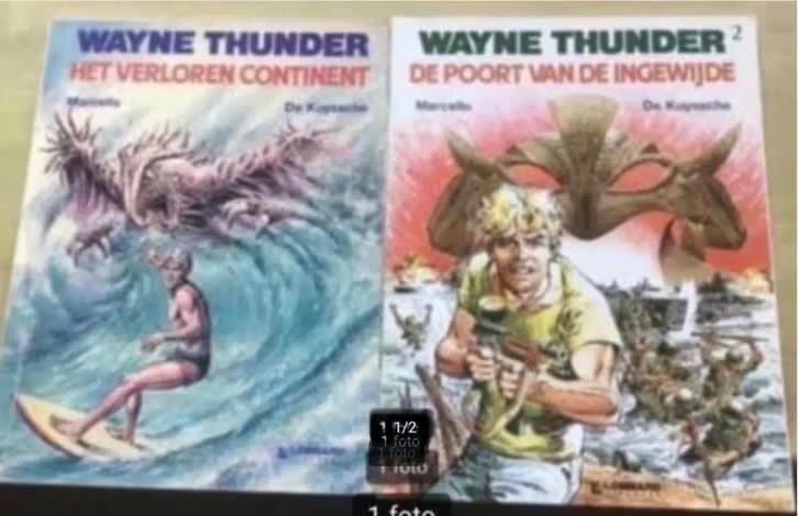 2-delige reeks Wayne Thunder door Marcello en De Kuyssche., Complete serie of reeks, Ophalen of Verzenden, Gelezen