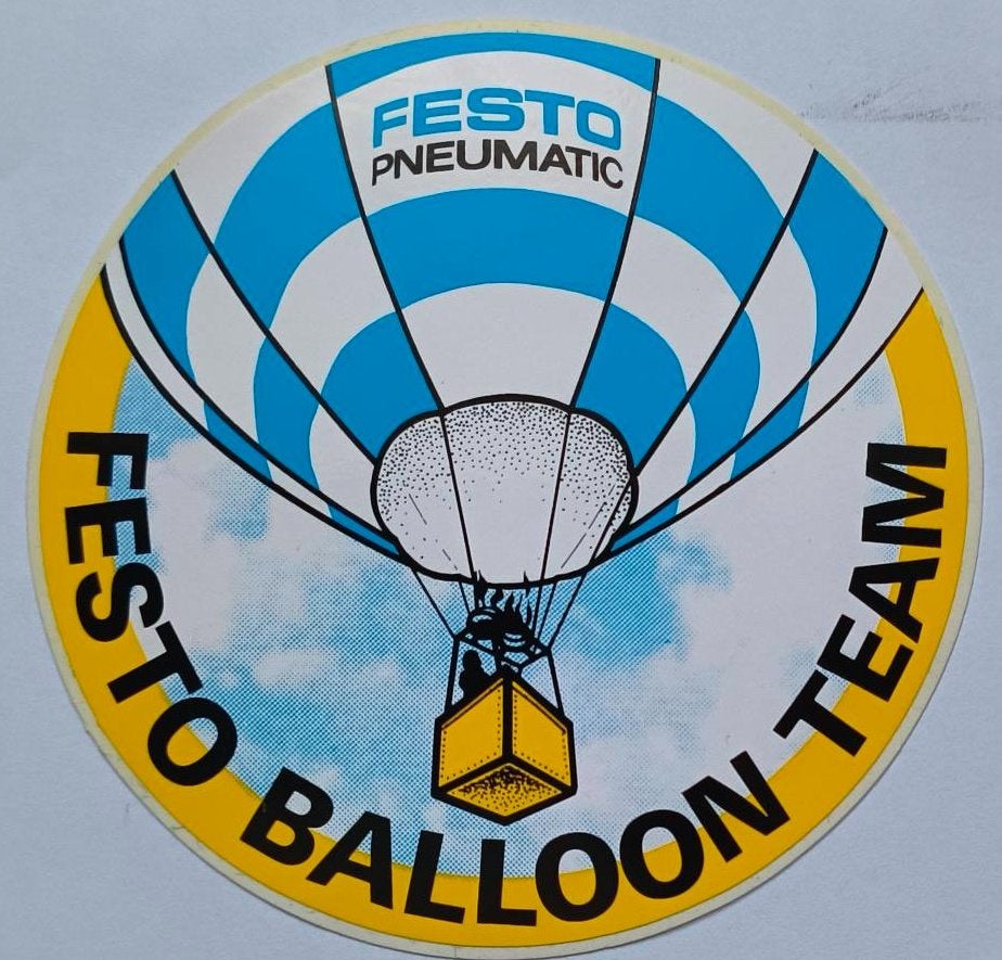 Sticker Festo Balloon Team (Festo pneumatic), Verzamelen, Ophalen of Verzenden, Zo goed als nieuw, Merk