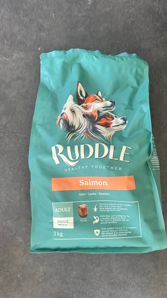 2x Ruddle hondenvoer 3 kg zalm (ongeopend), Ophalen, Hond