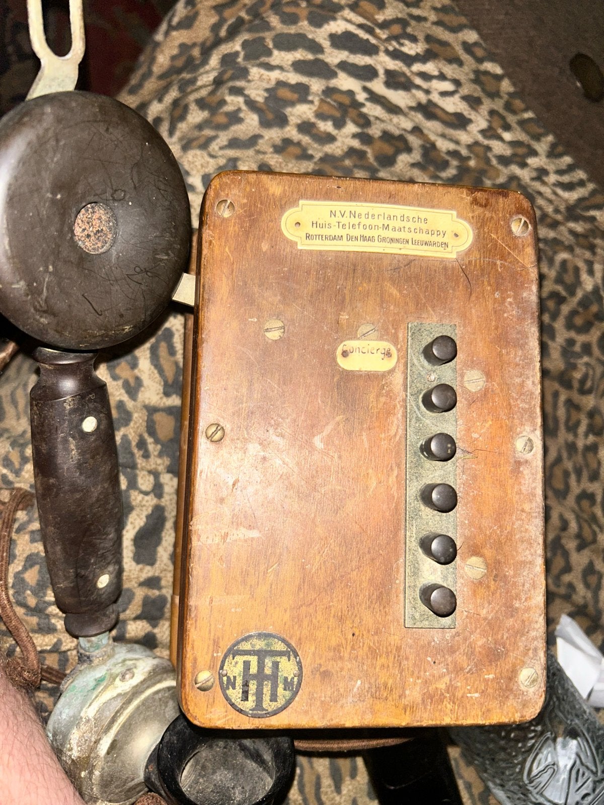 Antieke telefoon N.V. Nederlandse Huis-Telefoon-Maatschappij, Antiek en Kunst, Ophalen