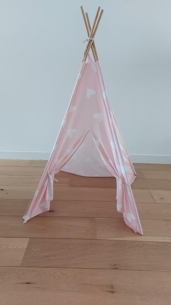 Roze tipi tent met hartjes, Ophalen of Verzenden, Gebruikt