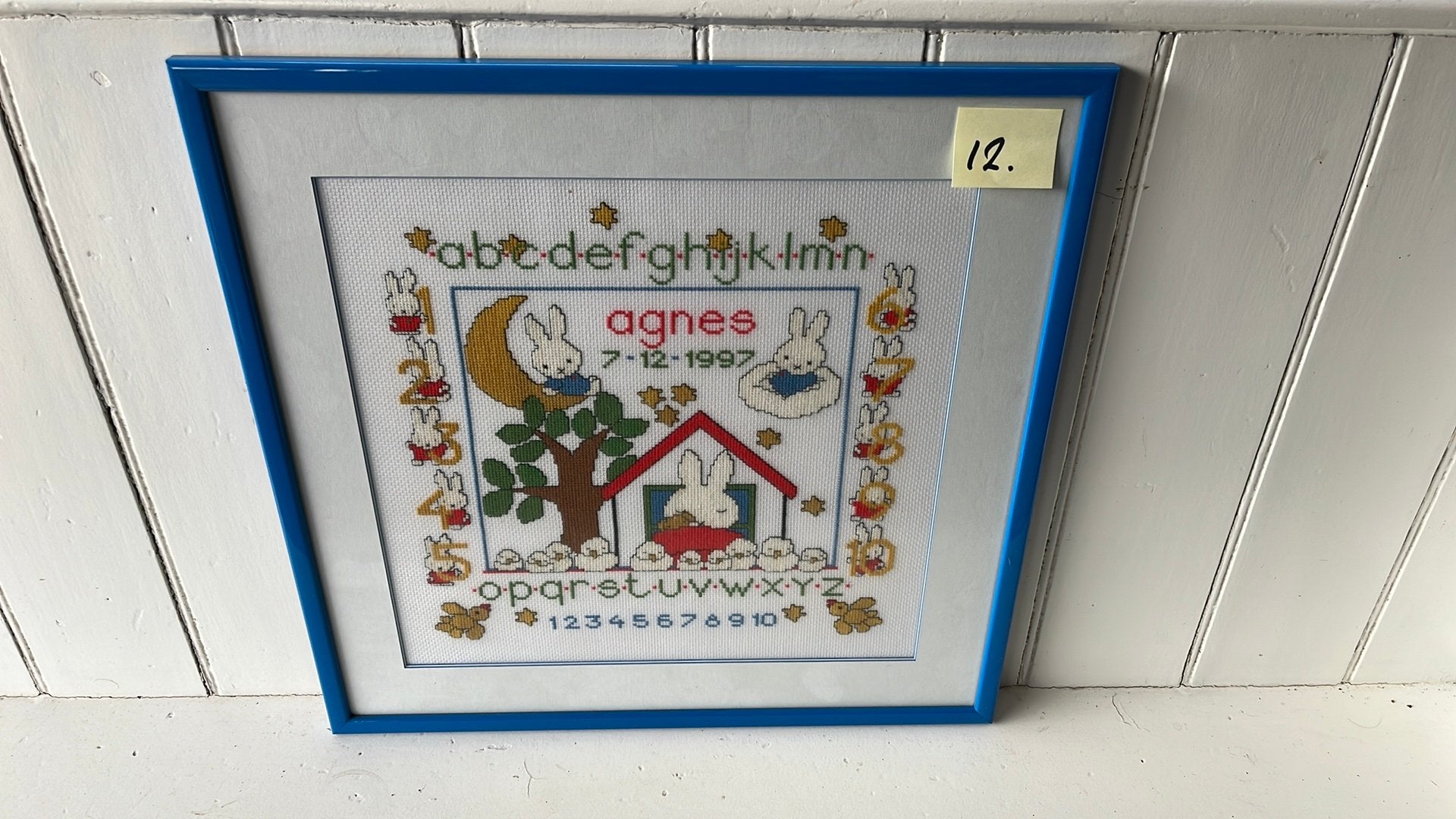 Handgemaakt borduurwerk Kruissteek nr 12 van Nijntje, Ophalen of Verzenden, Minder dan 50 cm, Schilderij