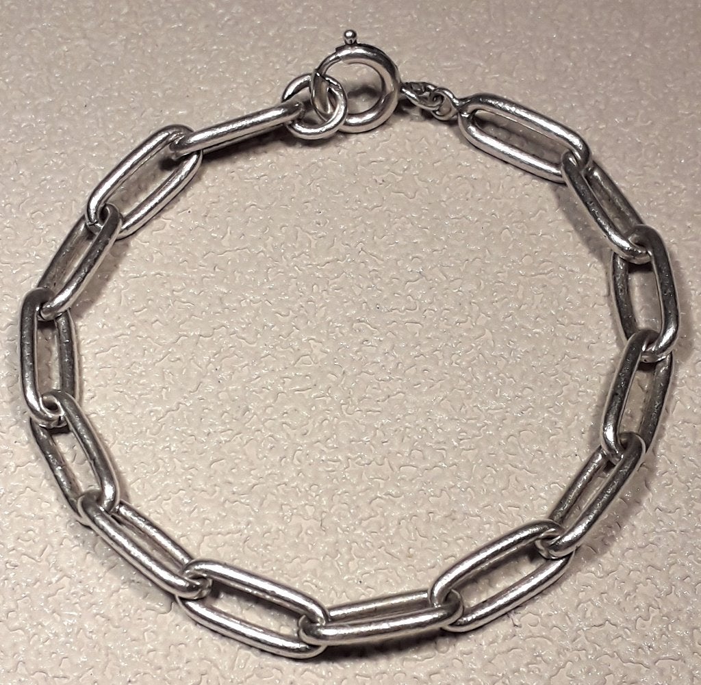 Antiek Zilveren Armband Gemerkt, Sieraden, Tassen en Uiterlijk, Antieke sieraden, Verzenden, Zilver, Armband