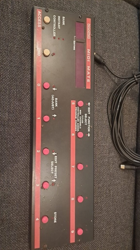 Rocktron MIDI Mate MIDI Controller met MIDI kabel, Ophalen of Verzenden, Gebruikt, Multi-effect