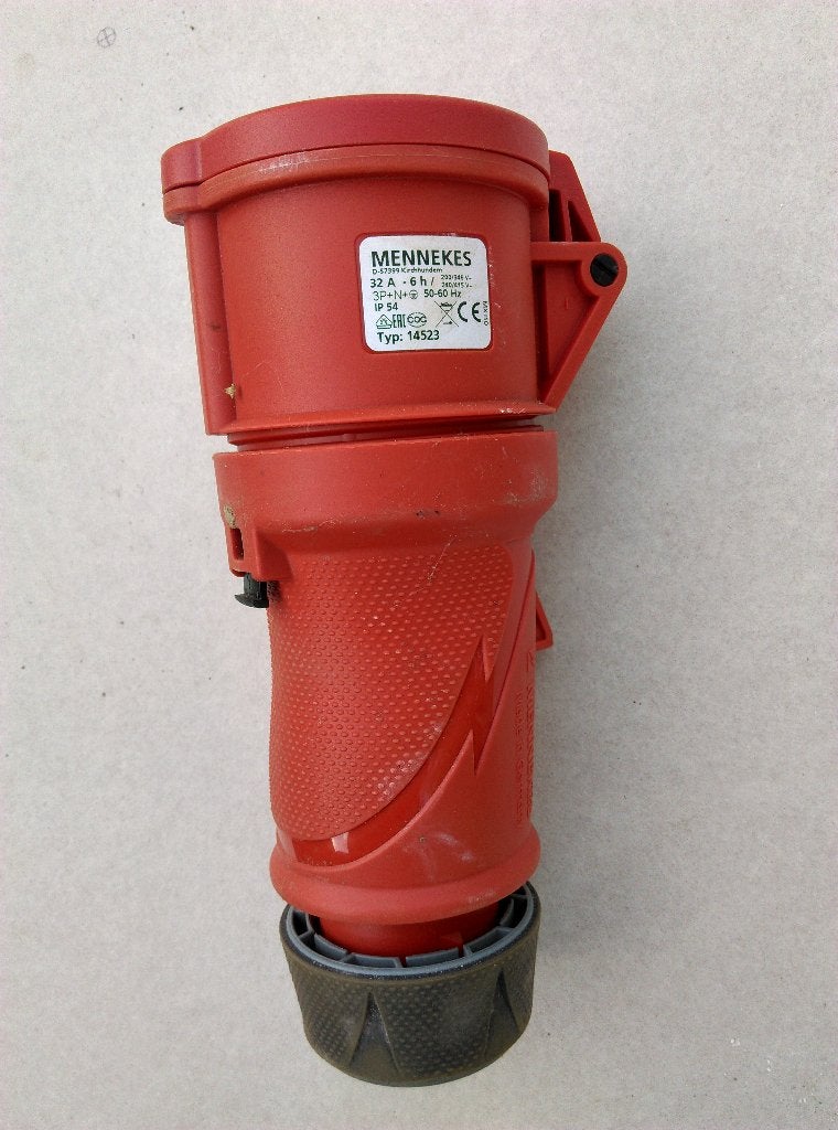 Mennekes contrastekker 5-polig 32A IP54, Ophalen of Verzenden, Nieuw, Stekker