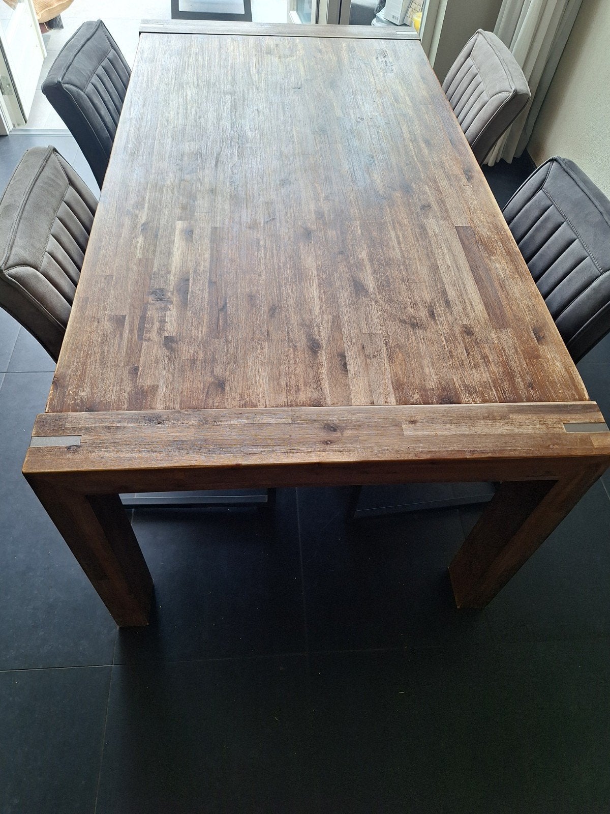 Mooie houten eettafel, Ophalen, Gebruikt