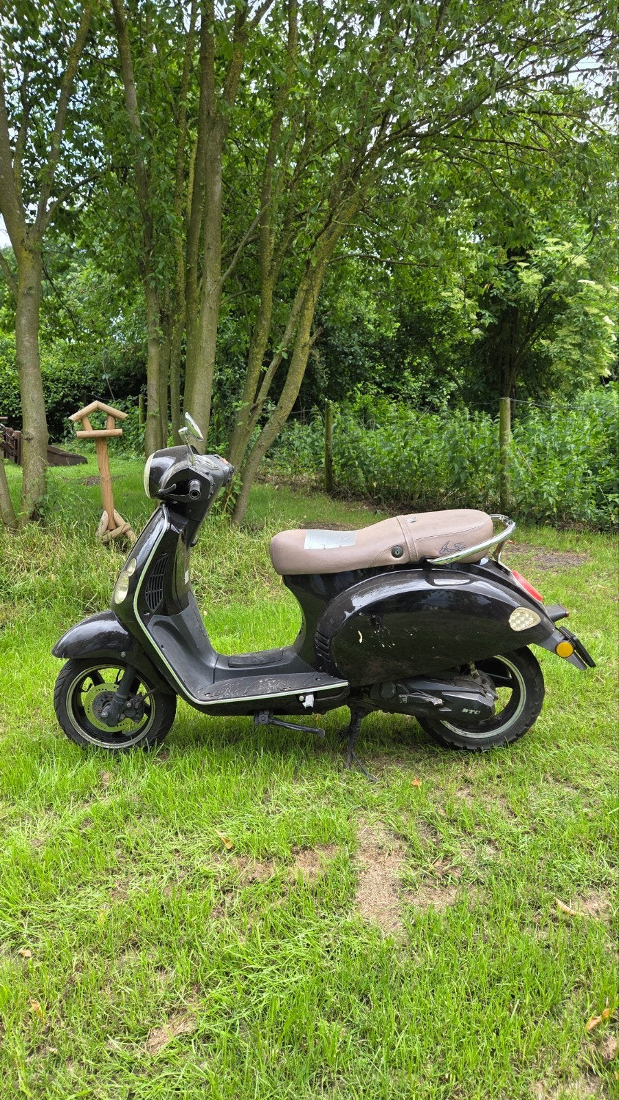 Btc scooter blauw kenteken met probleem, Fietsen en Brommers, Snorfietsen en Snorscooters, Gebruikt, Benzine, Ophalen, Overige merken