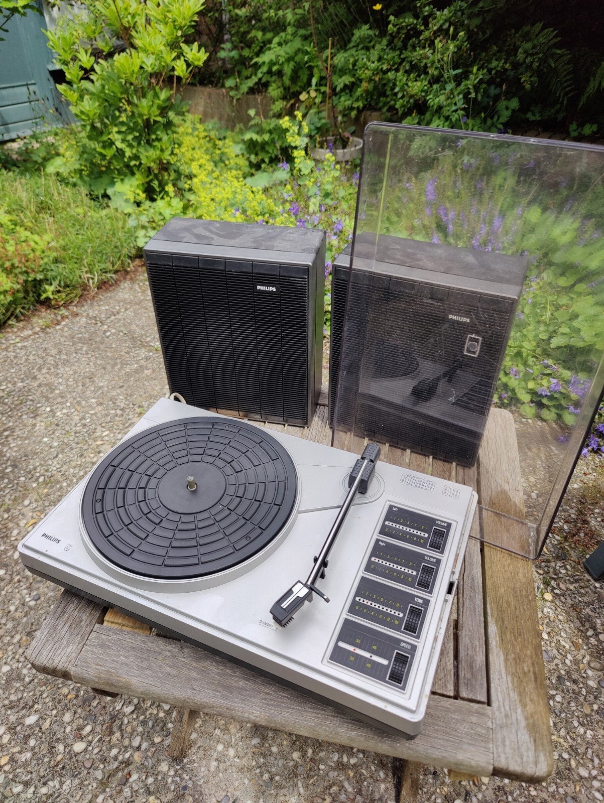 Philips Platenspeler Stereo 310 met speakers, Ophalen of Verzenden, Gebruikt, Platenspeler, Philips