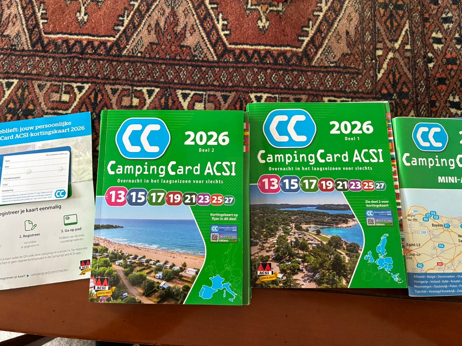 CampingCard ACSI met alle boeken 2026, Ophalen, Zo goed als nieuw