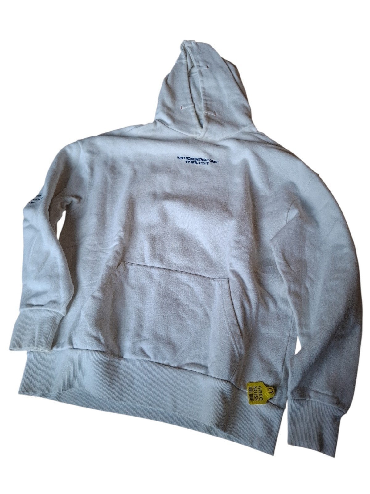 GreG Noise Hoodie XS - Wit, Kleding | Heren, Ophalen of Verzenden, Gedragen, GreG Noise