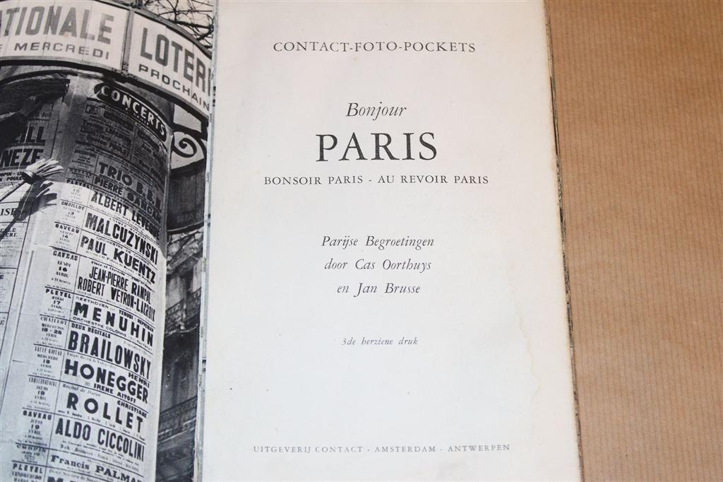 Bonjour Paris — Oorthuys Contact Foto-Pocket [1952], Europa, Ophalen of Verzenden, Reisgids of -boek, Gelezen