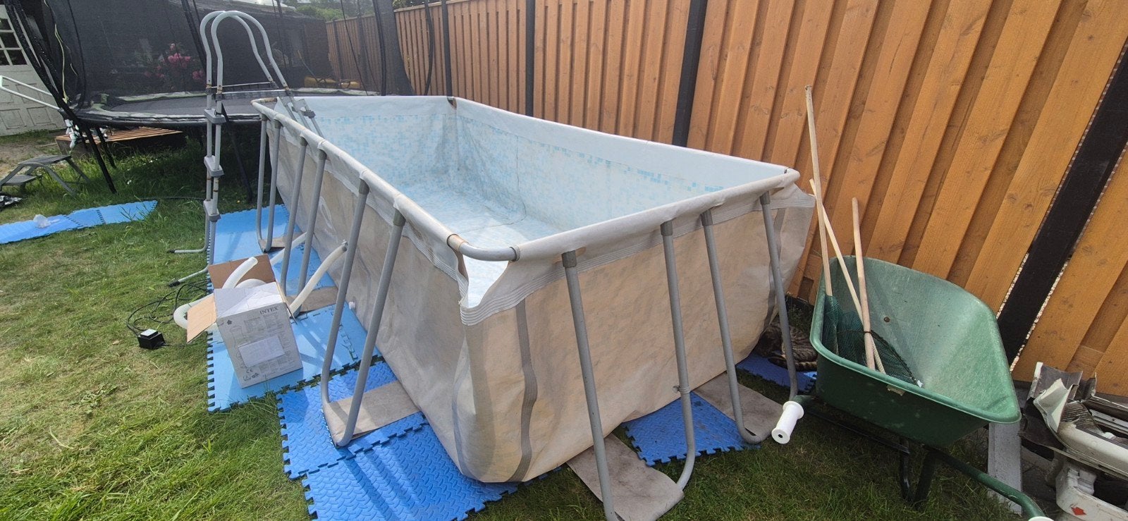 Avenli Zwembad 4x2x1 met roest - Opzetzwembad, Gebruikt, 200 tot 300 cm, 80 tot 120 cm, Ophalen of Verzenden