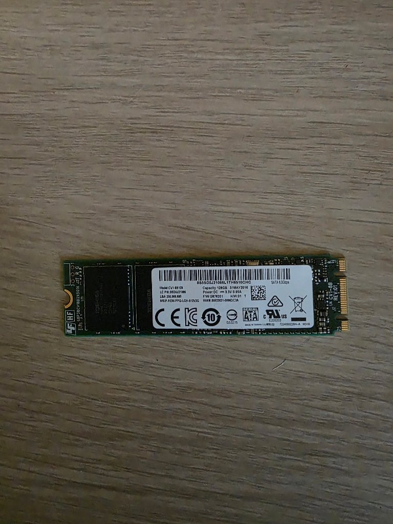 128gb m.2 ssd toshiba, Computers en Software, Toshiba, 128gb, Ophalen of Verzenden, Laptop