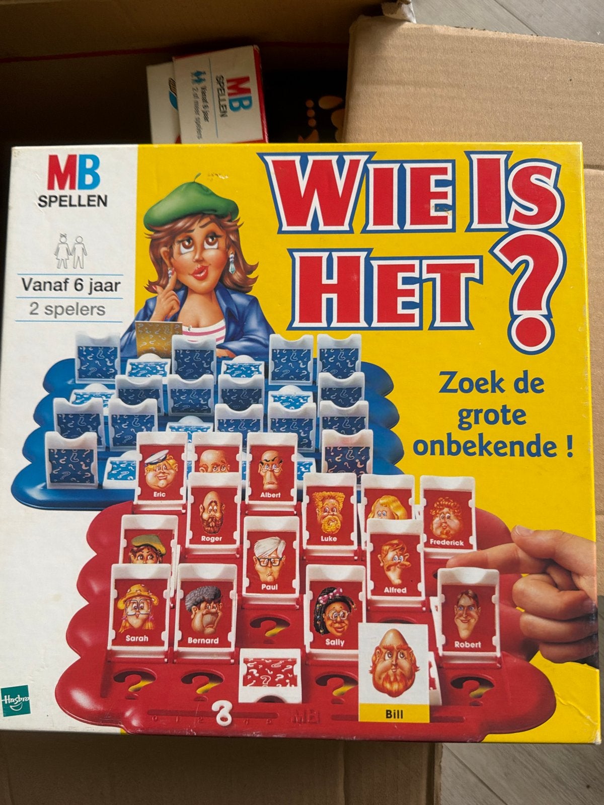 Wie is het? bordspel van MB Spellen, Hobby en Vrije tijd, Een of twee spelers, Ophalen of Verzenden, Gebruikt
