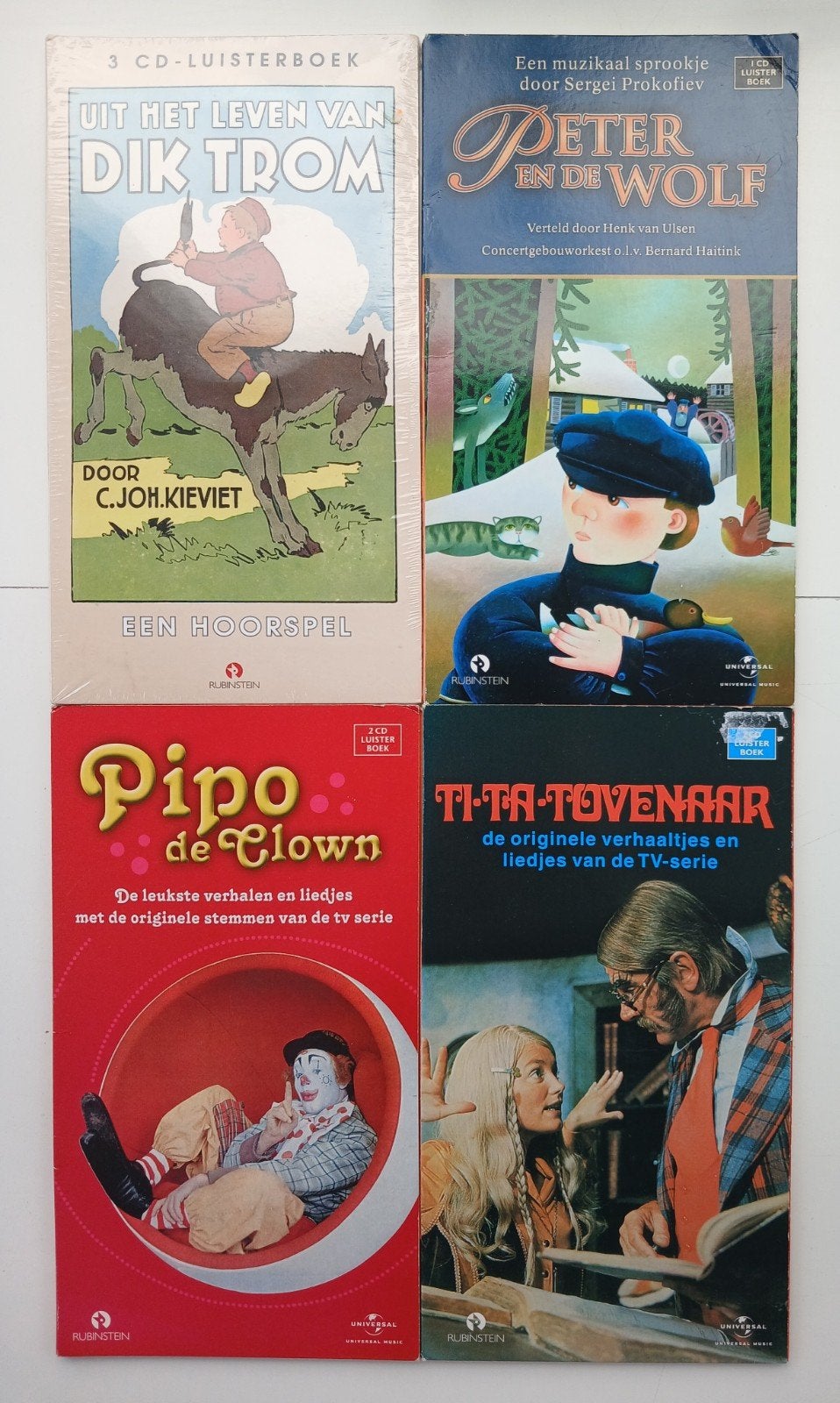 4x Luisterboek van Vroeger: Dik Trom, Pipo, Tita Tovenaar, Ophalen of Verzenden, Cd