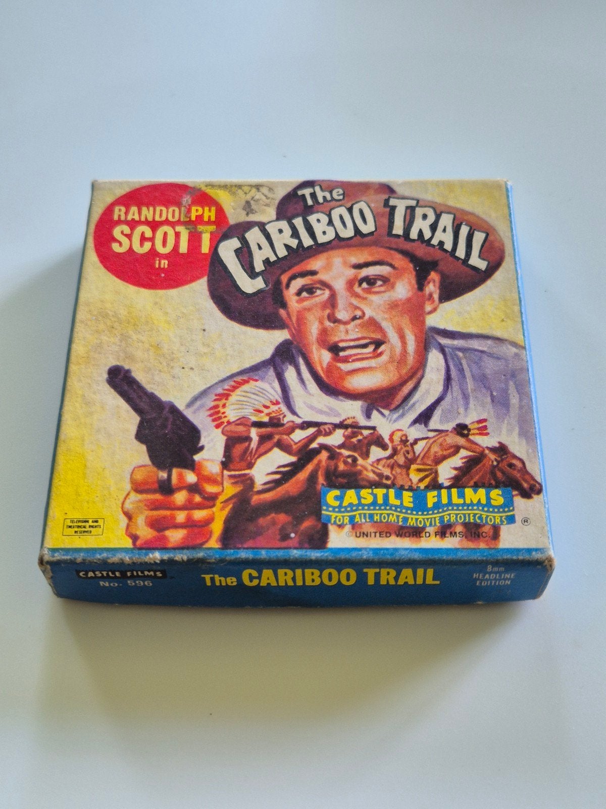 Vintage Castle Films 8mm: The Caribou Trail (Randolph S, Audio, Tv en Foto, Ophalen of Verzenden, 8mm film