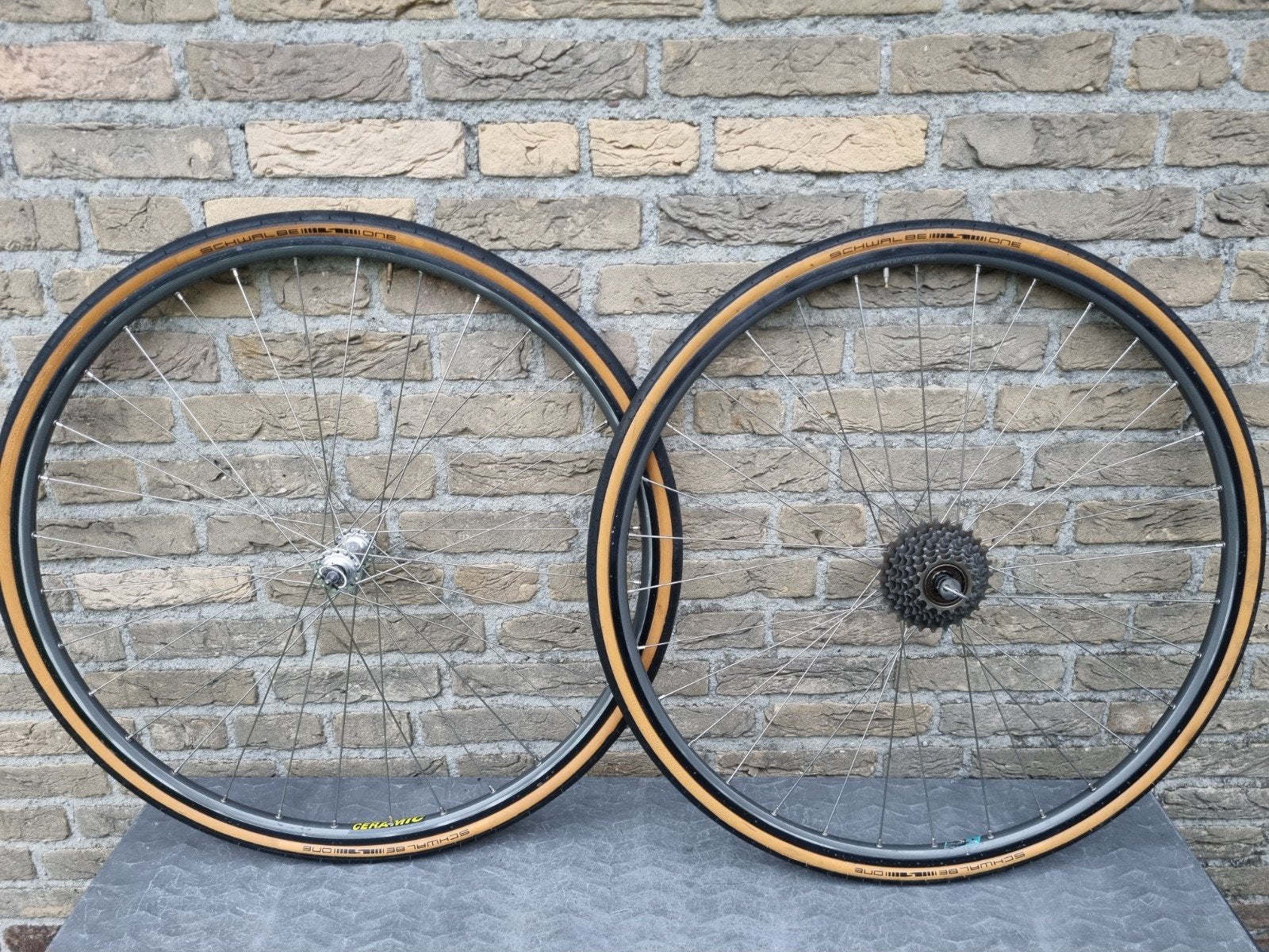 Mavic Ceramic Velgen met Campagnolo Super Record Naven, Ophalen of Verzenden, ., ., .