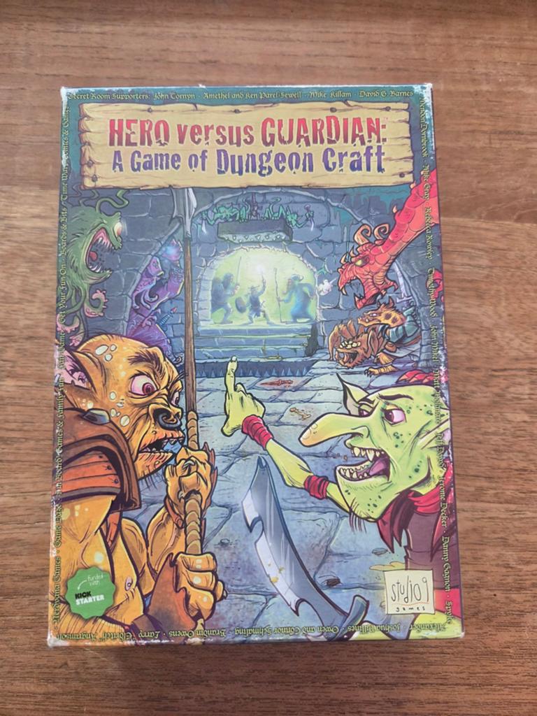 Dungeon craft: Hero versus Guardian (Kickstarter) card game, Een of twee spelers, Ophalen of Verzenden, Zo goed als nieuw, Studio 9 games
