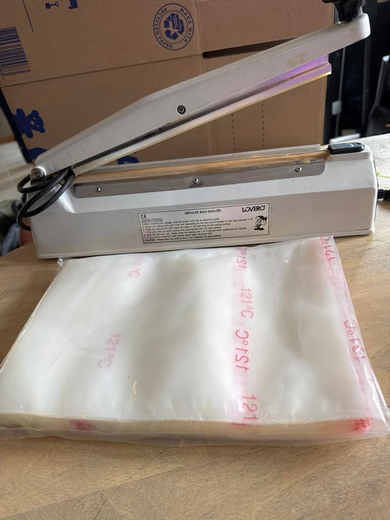 Lovero SK-310 Impulse Bag Sealer met zakjes, Ophalen