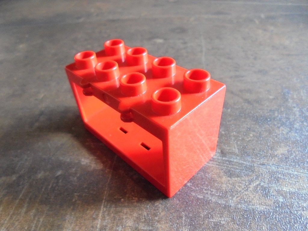 Lego Duplo Container Box 2x4x2 with Open Sides (zie foto's)5, Ophalen of Verzenden, Gebruikt, Losse stenen, Duplo