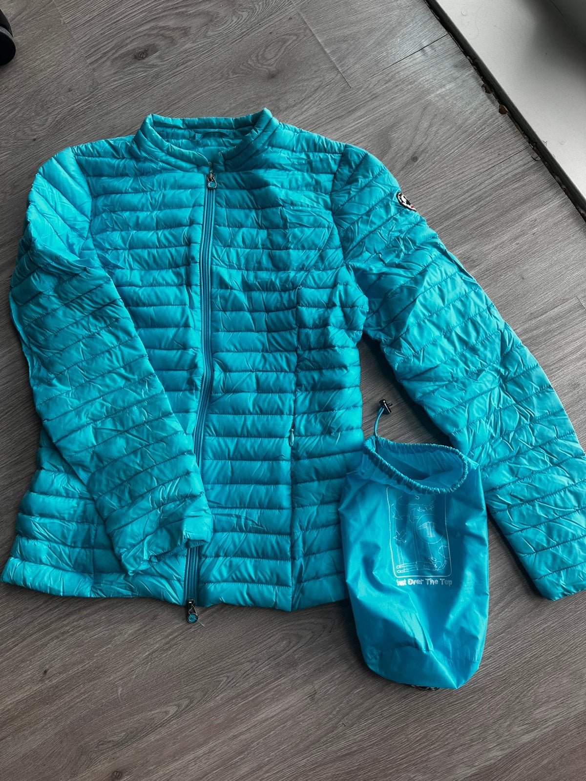 JOTT donsgevoerde azuurblauw zomerjas maat S, Kleding | Dames, Ophalen of Verzenden, Zo goed als nieuw, Maat 36 (S), Blauw