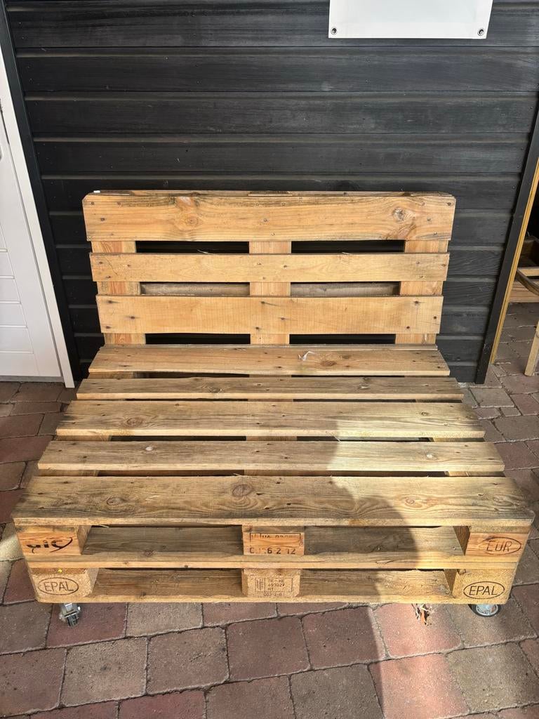Euro Pallet Lounge Stoel 4 stuks, Ophalen, Gebruikt, Overige kleuren, Vier