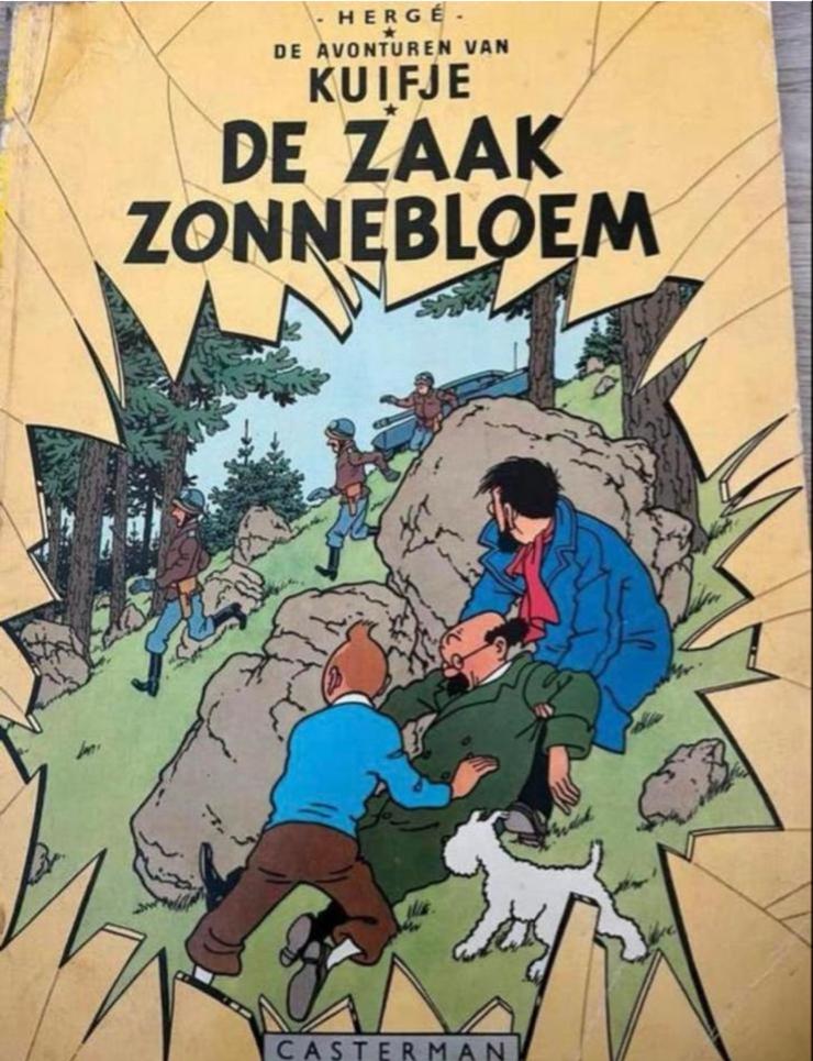 Kuifje 17: De Zaak Zonnebloem - Klassiek stripboek, Eén stripboek, Ophalen of Verzenden, Gelezen