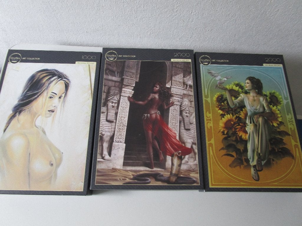 Puzzels Grafika Art 2x2000, 1x1000, nieuw. Zie beschrijving, Ophalen of Verzenden, 500 t/m 1500 stukjes, Nieuw
