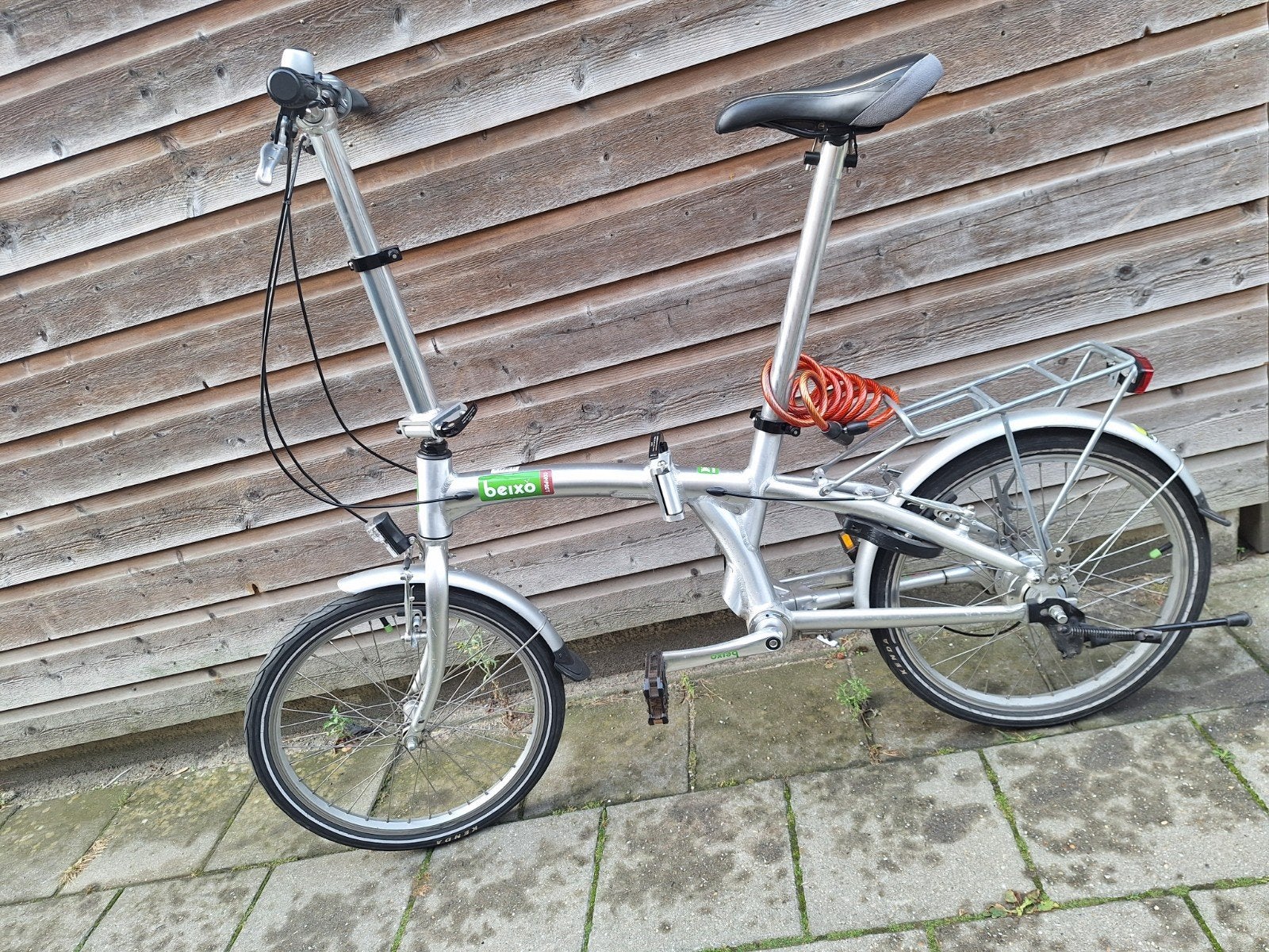 Beixo Vouwfiets Compact Lage Instap met Cardanas Zilver, 20 inch of meer, Gebruikt, Velgrem, Versnellingen