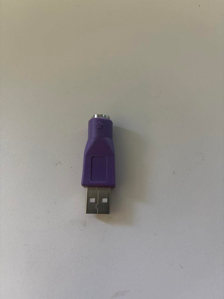 PS/2 naar USB Adapter - Paars, Ophalen, Zo goed als nieuw