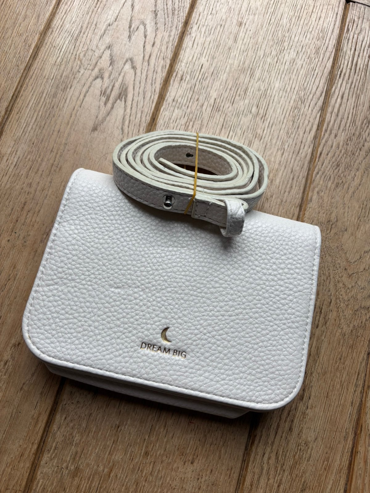 HEMA Dream Big witte tas heuptas / schoudertas imitatieleer, Ophalen of Verzenden, Wit